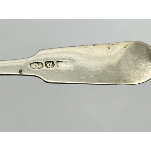 471 - A small silver ladle. 32.35 grams. 17cm