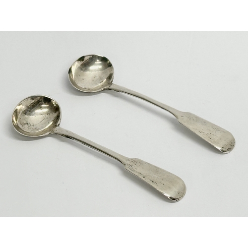 477 - A pair of early 19th century George III small silver ladles by George Turner. 1811. 20.65 grams. 9.5... 