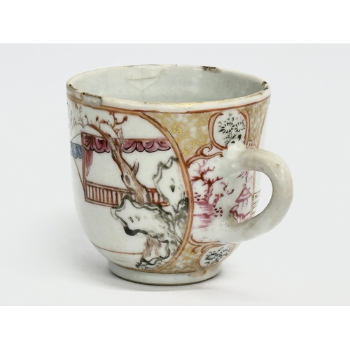 220 - An 18th century Chinese export coffee cup. Circa 1760-1780. 8.5x6x6cm