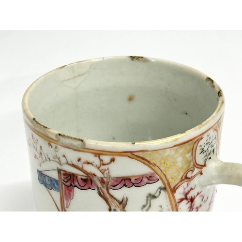 220 - An 18th century Chinese export coffee cup. Circa 1760-1780. 8.5x6x6cm