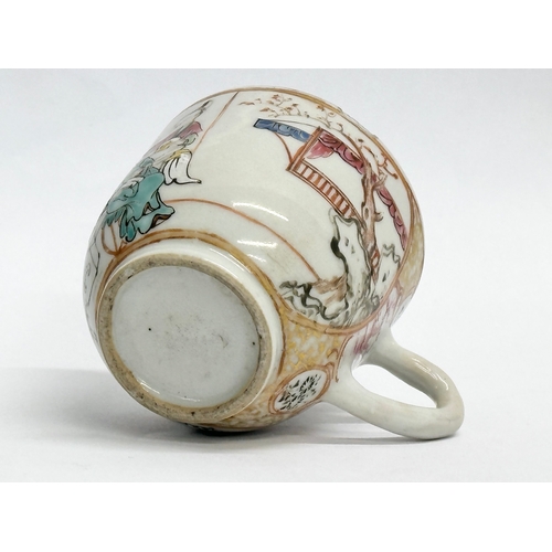 220 - An 18th century Chinese export coffee cup. Circa 1760-1780. 8.5x6x6cm