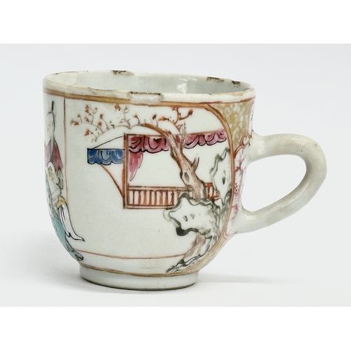 220 - An 18th century Chinese export coffee cup. Circa 1760-1780. 8.5x6x6cm