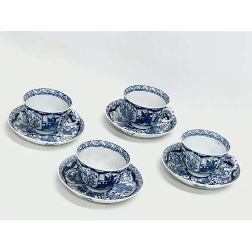 222 - An early 20th century ‘Long Eliza’ pattern part coffee service. Kangxi style. Circa 1900.