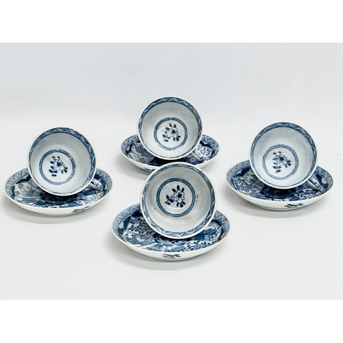 222 - An early 20th century ‘Long Eliza’ pattern part coffee service. Kangxi style. Circa 1900.