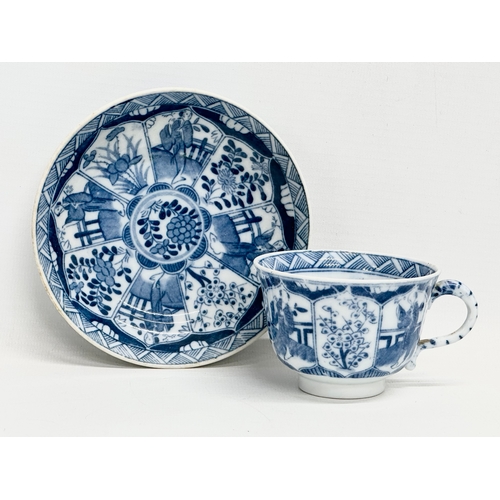 222 - An early 20th century ‘Long Eliza’ pattern part coffee service. Kangxi style. Circa 1900.