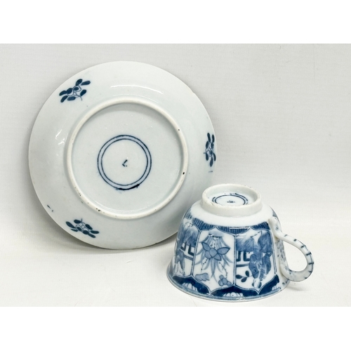 222 - An early 20th century ‘Long Eliza’ pattern part coffee service. Kangxi style. Circa 1900.