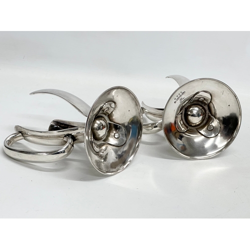 170 - A pair of 19th century Roberts & Belk silver plated ‘Torpedo’ bottle holders with bottles. Including... 