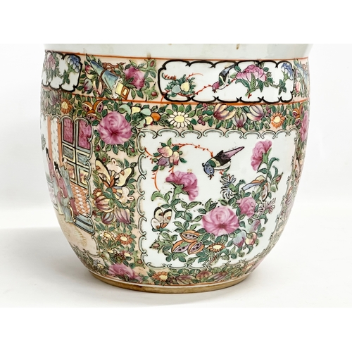 232 - A large late 19th century Chinese ‘Famille Rose’ pot with cover. Late Qing Dynasty. Emperor Guangxu.... 