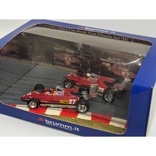 570 - 3 model cars by Brumm including Ferrari 126C2 20th Anniversary 