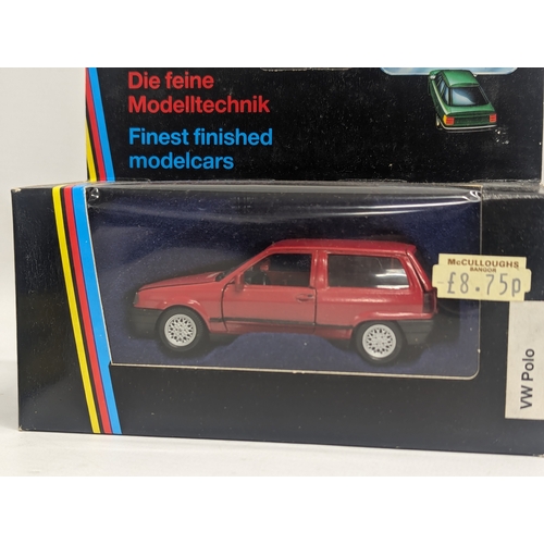 571 - A collection of model cars by Schabak, including 2 from The Evolutionary Car Collection. Scale 1:43.