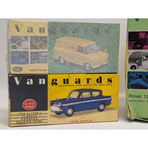 573 - A collection of model cars by Vanguards, including 4 Limited Editions. Scale 1:43.