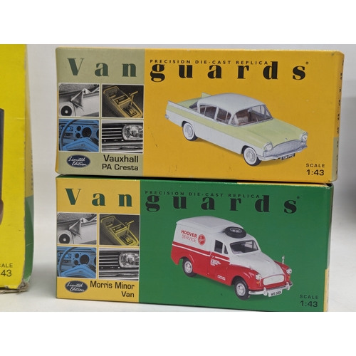 573 - A collection of model cars by Vanguards, including 4 Limited Editions. Scale 1:43.