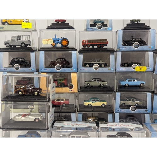 575 - A collection of model cars including mostly Oxford Die-Casts