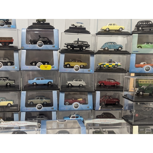 575 - A collection of model cars including mostly Oxford Die-Casts