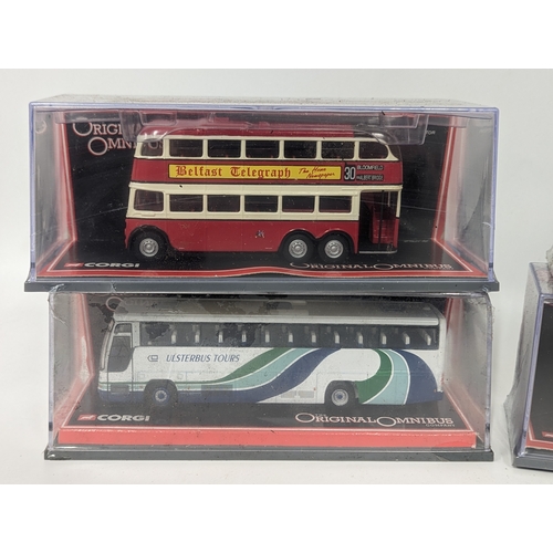 576 - A collection of Corgi model buses. Limited Editions from The Original Omnibus Company.