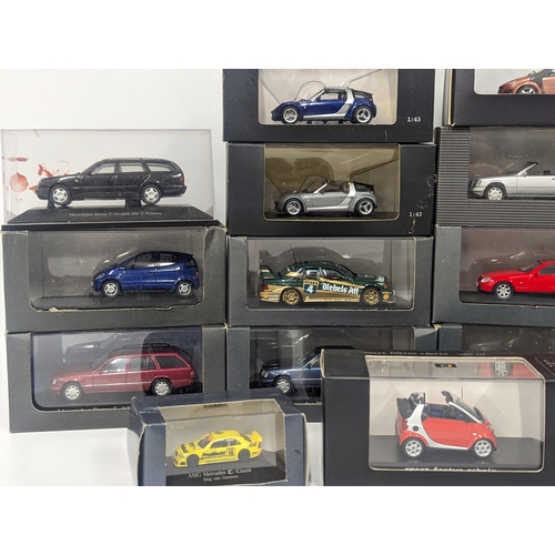 628 - A collection of mostly Mercedes model cars