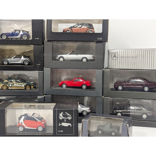 628 - A collection of mostly Mercedes model cars