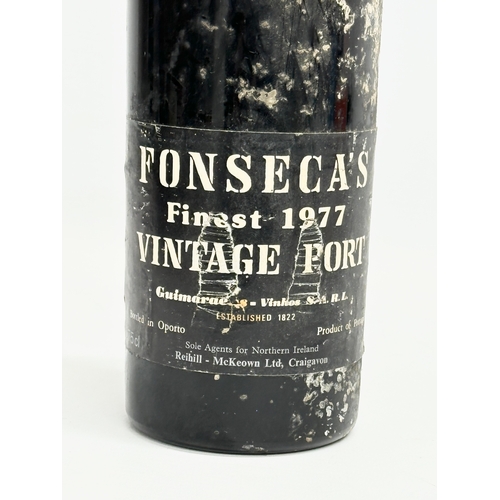 402 - A bottle of Fonseca’s Finest 1977 Vintage Port. 75cl.