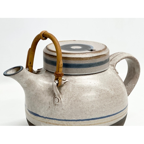 267 - Bryan Smith for White House Pottery. A large glazed stoneware Chinese style teapot. 1980/1990. 27x16... 