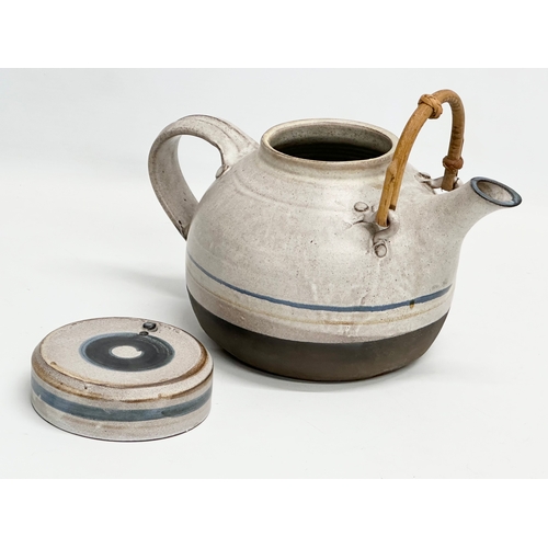 267 - Bryan Smith for White House Pottery. A large glazed stoneware Chinese style teapot. 1980/1990. 27x16... 