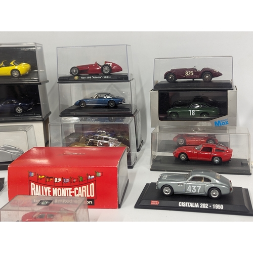 664 - A collection of model cars including Oxford Die-Cast, Vitesse, etc