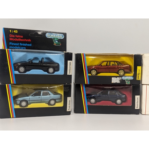 668 - A collection of Schabak model cars