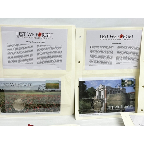 504 - A collection of ‘Lest We Forget’ First Day Covers.