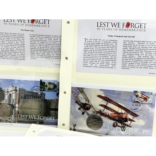 504 - A collection of ‘Lest We Forget’ First Day Covers.