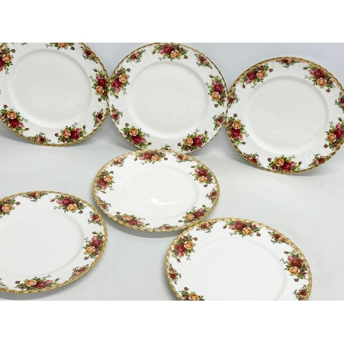 275A - A set of six 1962 Royal Albert ‘Old Country Roses’ dinner plates. 26.5cm