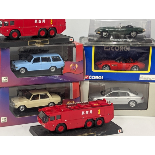 673 - A collection of model cars including 'The Original Omnibus Company' by Corgi.