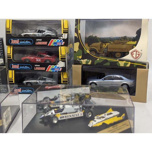 676 - A collection of model cars including Vitesse, Jouef Evolution, etc