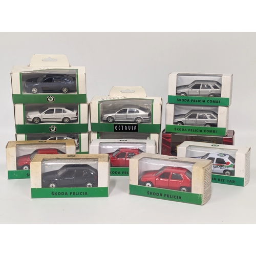 678 - A collection of Skoda model cars