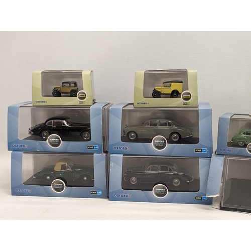 679 - A collection of Oxford Die-Cast model cars