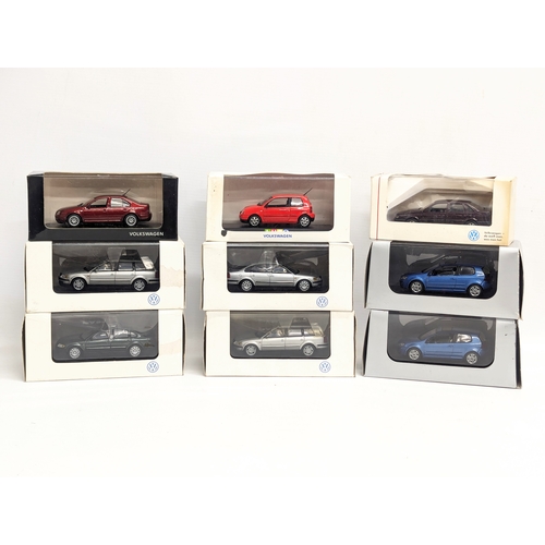 682 - A collection of Volkswagen model cars by Schuco, Minichamps, etc