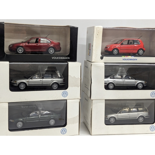 682 - A collection of Volkswagen model cars by Schuco, Minichamps, etc