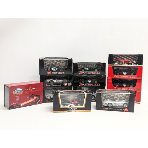 684 - A collection of model cars by Brumm including Limited Editions.