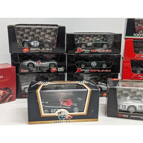 684 - A collection of model cars by Brumm including Limited Editions.