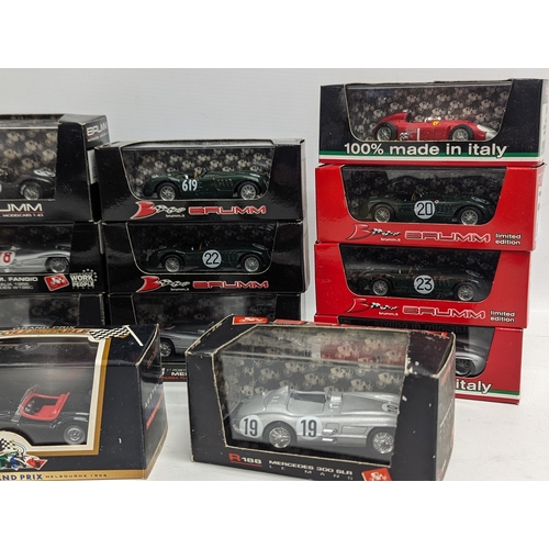 684 - A collection of model cars by Brumm including Limited Editions.