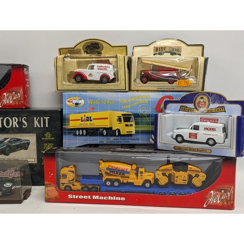 687 - A collection of model cars including Detail Cars Collector's Kit, Ertl, Days Gone, Oxford Die-Cast, ... 