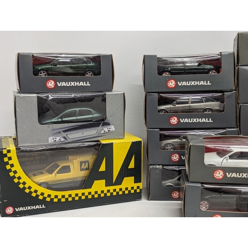 688 - A collection of Vauxhall model cars