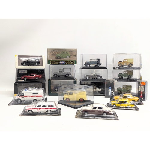 690 - A collection of model cars, including Corgi, Vitesse, Onyx, Opel, etc.