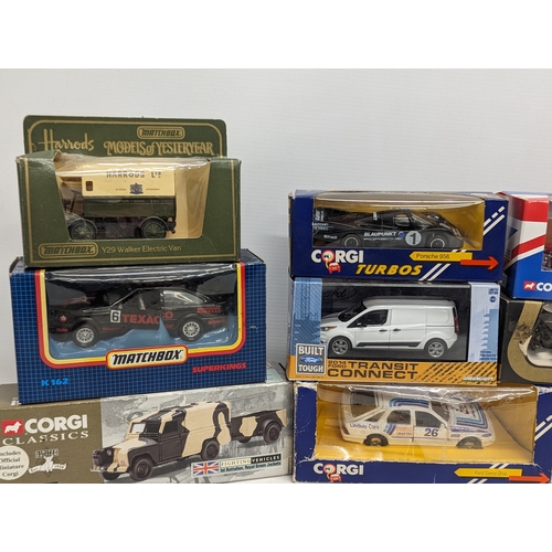 704 - A collection of Corgi model cars and trucks