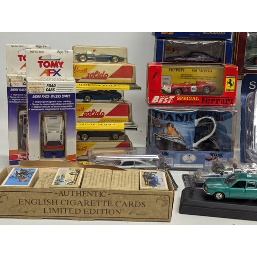 709 - A collection of model cars and trucks, including Solido, Schuco, Onyx, etc. With a quantity of Limit... 