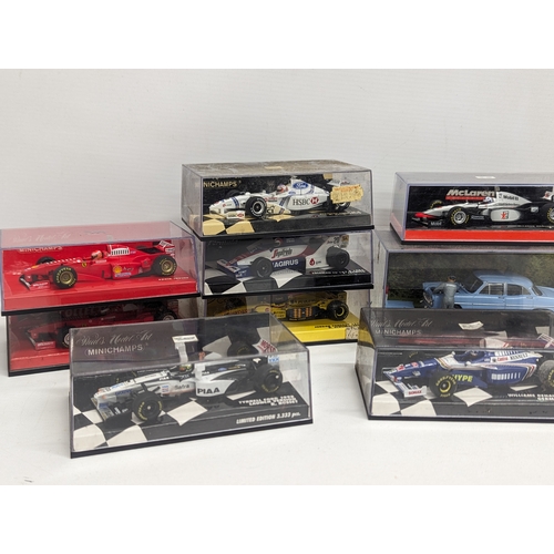 711 - A collection of model cars, including Minichamps, Brumm, etc.