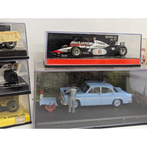 711 - A collection of model cars, including Minichamps, Brumm, etc.