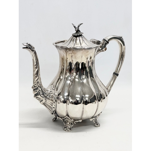 399G - A 4 piece Georgian style silver plated tea service by Cooper Brothers.