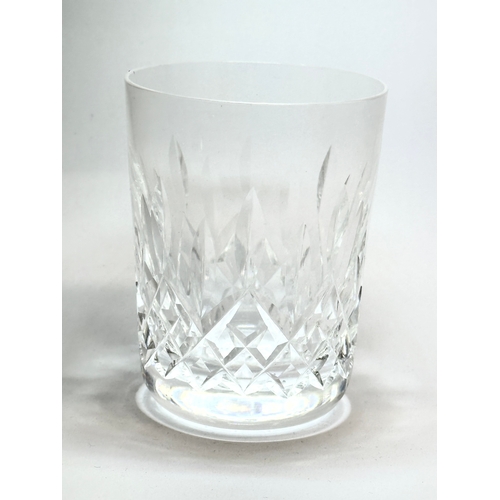 175E - A set if 5 Waterford Crystal ‘Lismore’ whisky glasses/juice glasses. 6.5x9cm