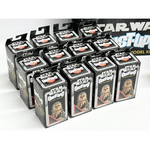 592 - A collection of Star Wars Bust-Ups Micro Models Kits. Series 1. Gentle Giant LTD. Chewbacca x4, Han ... 