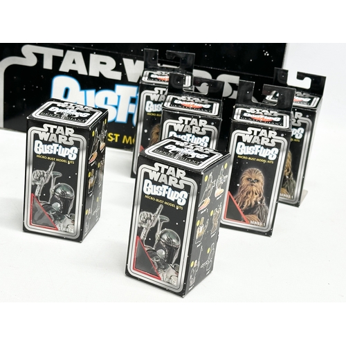 594 - A collection of Star Wars Bust-Ups Micro Models Kits. Series 1. Gentle Giant LTD. 2 empty boxes.