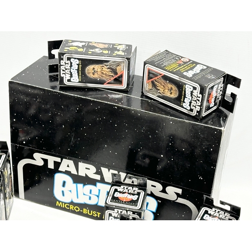 594 - A collection of Star Wars Bust-Ups Micro Models Kits. Series 1. Gentle Giant LTD. 2 empty boxes.